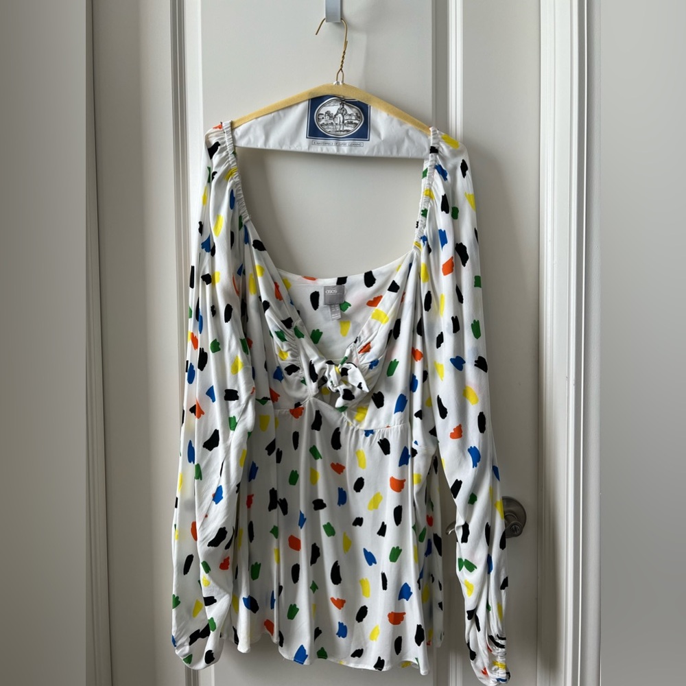 Asos Curve Splodge Print Top - image 2